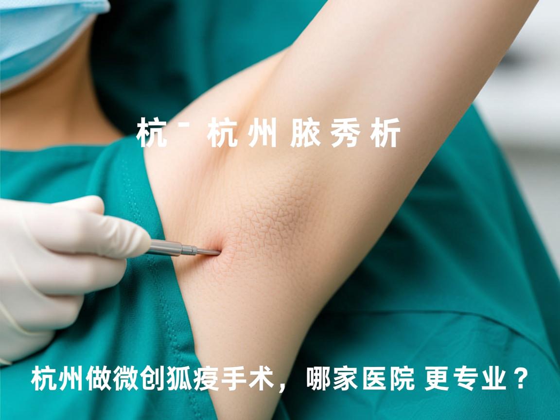 杭州腋秀解析，杭州做微创狐臭手术，哪家医院更专业？