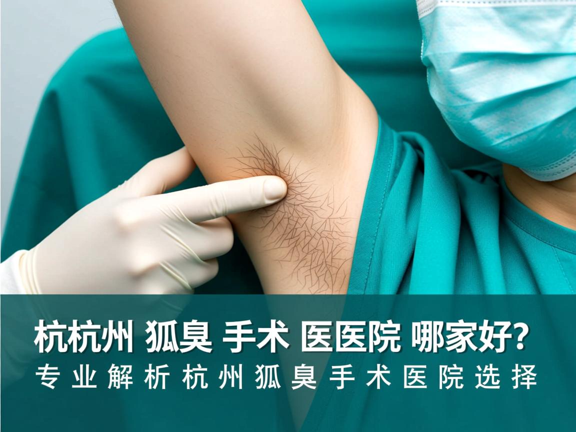 杭州狐臭手术医院哪家好？专业解析杭州狐臭手术医院选择