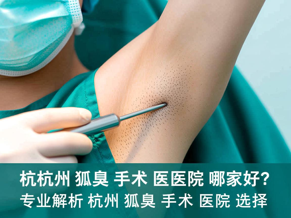 杭州狐臭手术医院哪家好？专业解析杭州狐臭手术医院选择