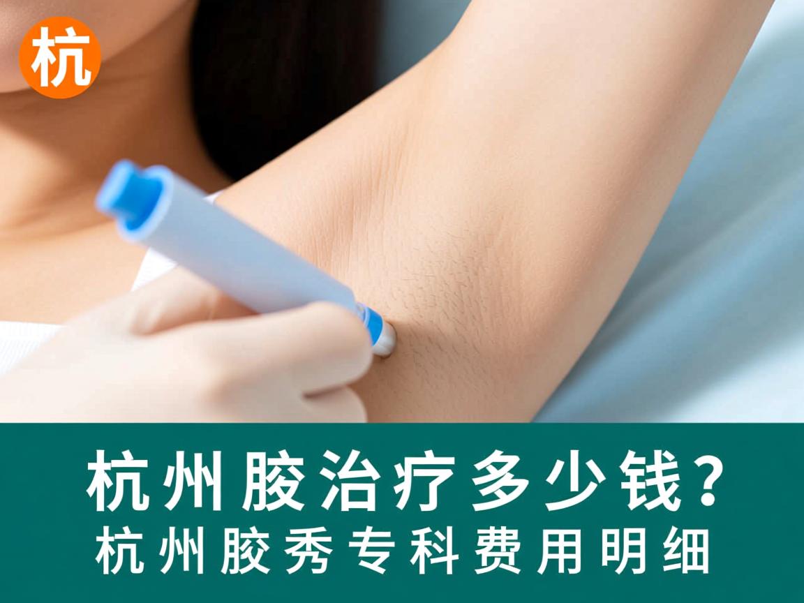杭州腋臭治疗多少钱？深度解析杭州腋秀专科费用明细