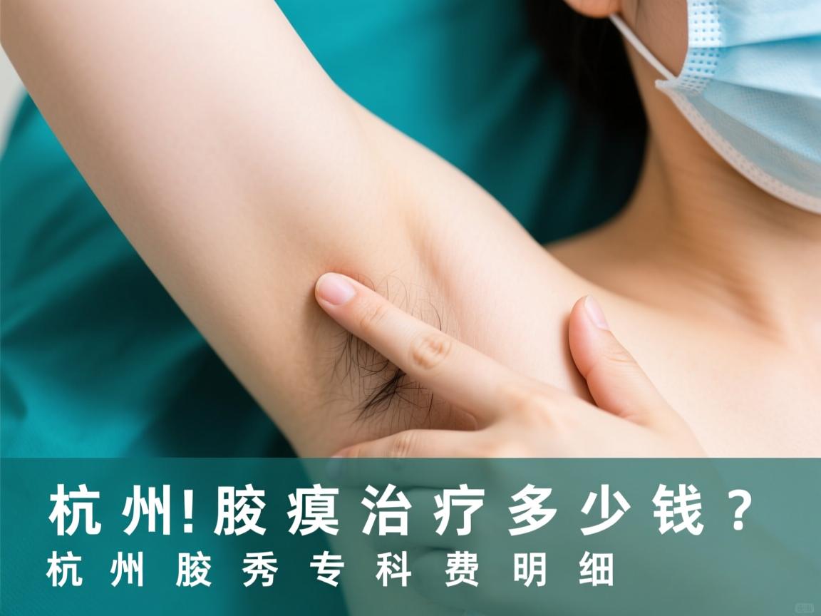 杭州腋臭治疗多少钱？深度解析杭州腋秀专科费用明细