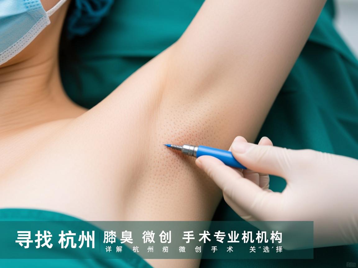 寻找杭州腋臭微创手术专业机构，详解杭州腋臭微创手术关键选择