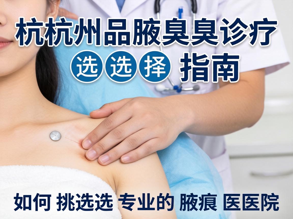 杭州腋臭诊疗选择指南,如何挑选专业的腋臭医院 杭州腋臭诊疗选择指南,如何挑选专业的腋臭医院