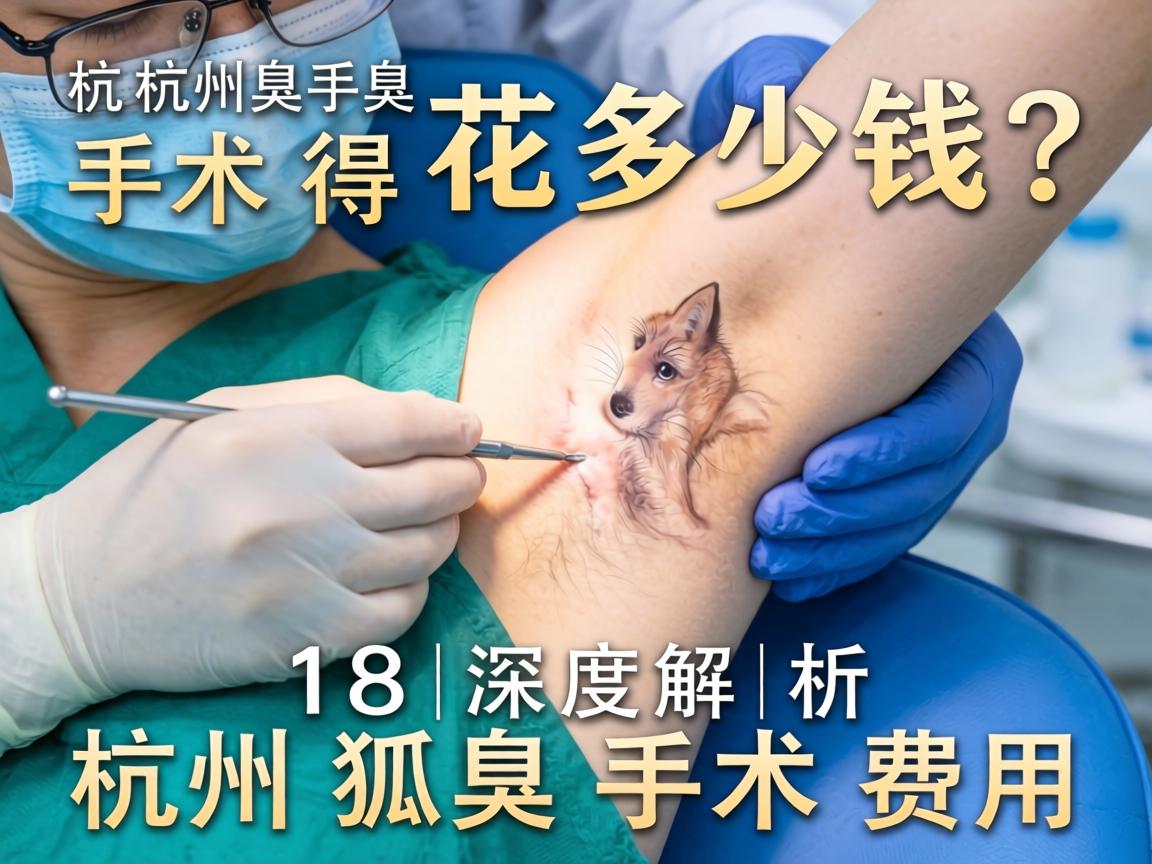 杭州狐臭手术得花多少钱？深度解析杭州狐臭手术费用