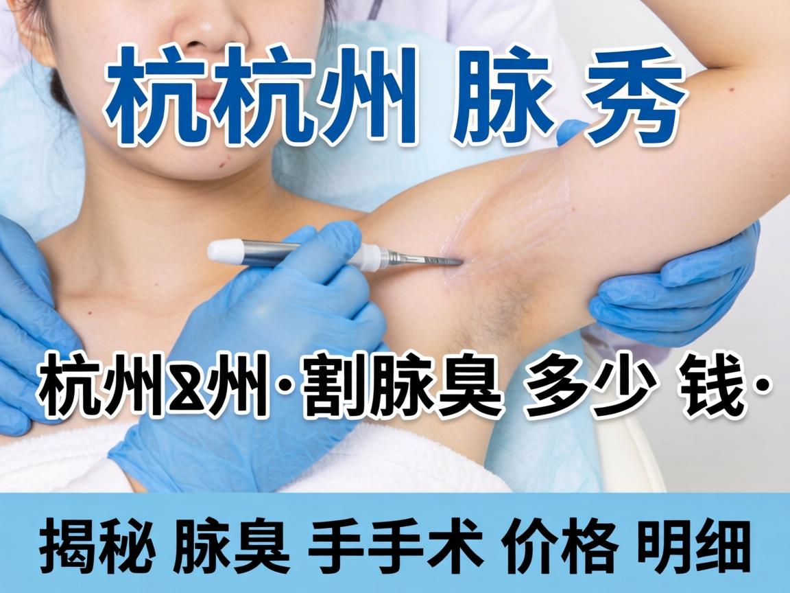 杭州腋秀解析,在杭州割腋臭多少钱,揭秘腋臭手术价格明细 杭州腋秀解析,在杭州割腋臭多少钱,揭秘腋臭手术价格明细