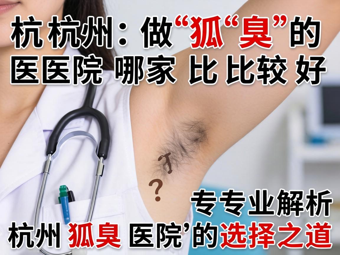 杭州做狐臭的医院哪家比较好?专业解析杭州狐臭医院的选择之道 杭州做狐臭的医院哪家比较好?专业解析杭州狐臭医院的选择之道