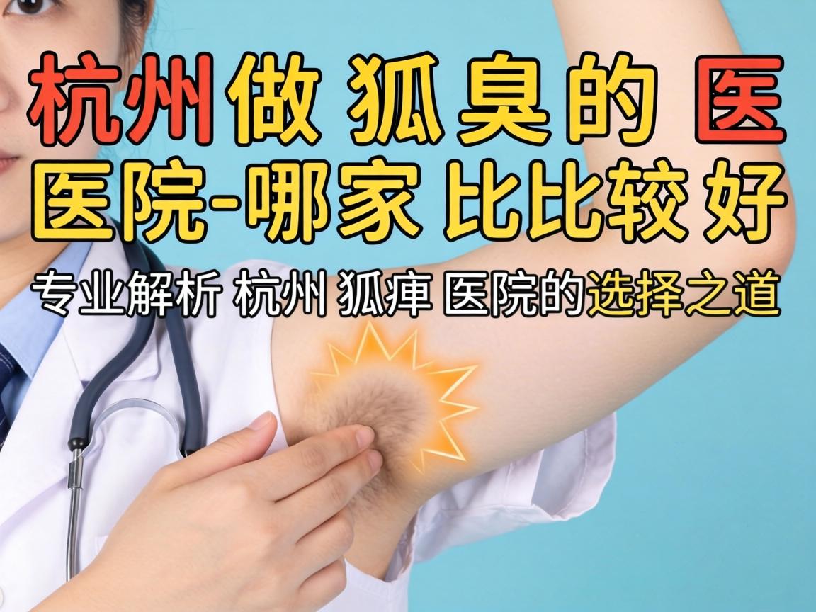 杭州做狐臭的医院哪家比较好?专业解析杭州狐臭医院的选择之道 杭州做狐臭的医院哪家比较好?专业解析杭州狐臭医院的选择之道