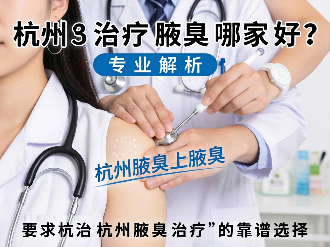 杭州治疗腋臭哪家好？专业解析杭州腋臭治疗的靠谱选择