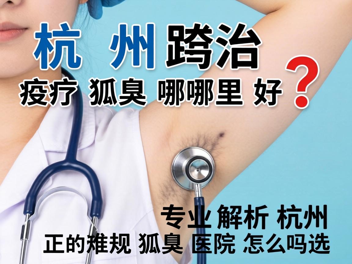 杭州治疗狐臭哪里好？专业解析杭州正规狐臭医院怎么选