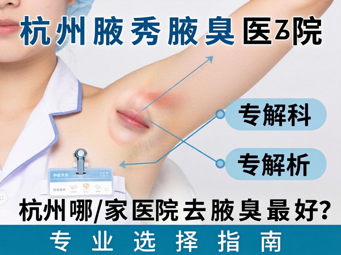 杭州腋秀腋臭专科解析,杭州哪家医院去腋臭最好?专业选择指南 杭州腋秀腋臭专科解析,杭州哪家医院去腋臭最好?专业选择指南