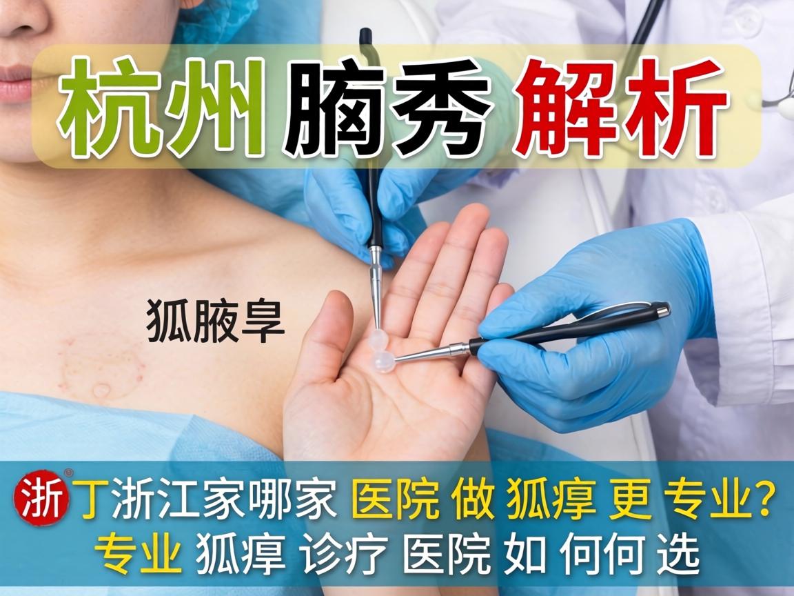 杭州腋秀解析，浙江哪家医院做狐臭更专业，专业狐臭诊疗医院如何选