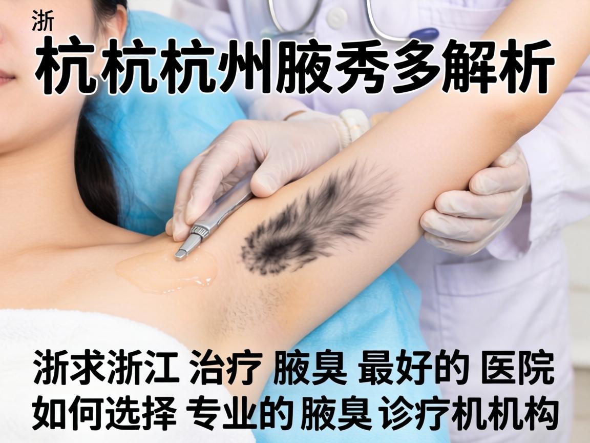 杭州腋秀解析，浙江治疗腋臭最好的医院，如何选择专业的腋臭诊疗机构