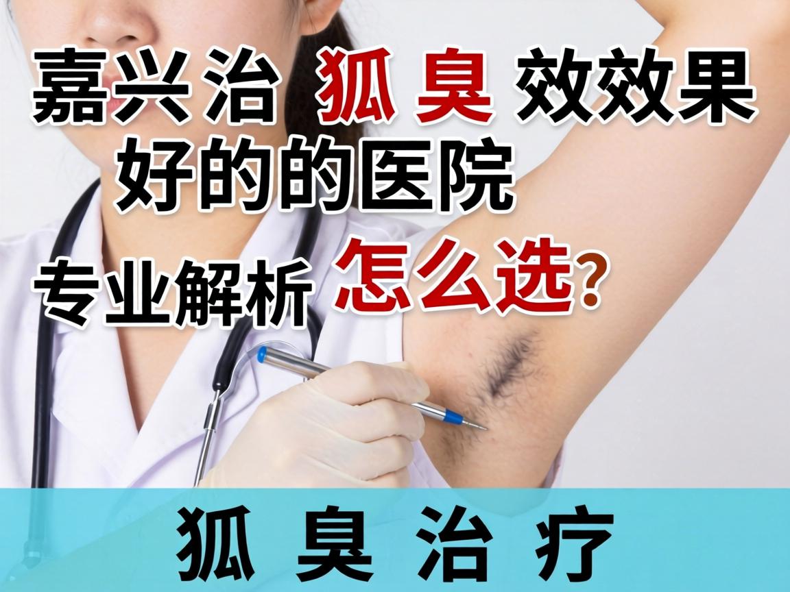 嘉兴治狐臭效果好的医院怎么选？专业解析狐臭治疗