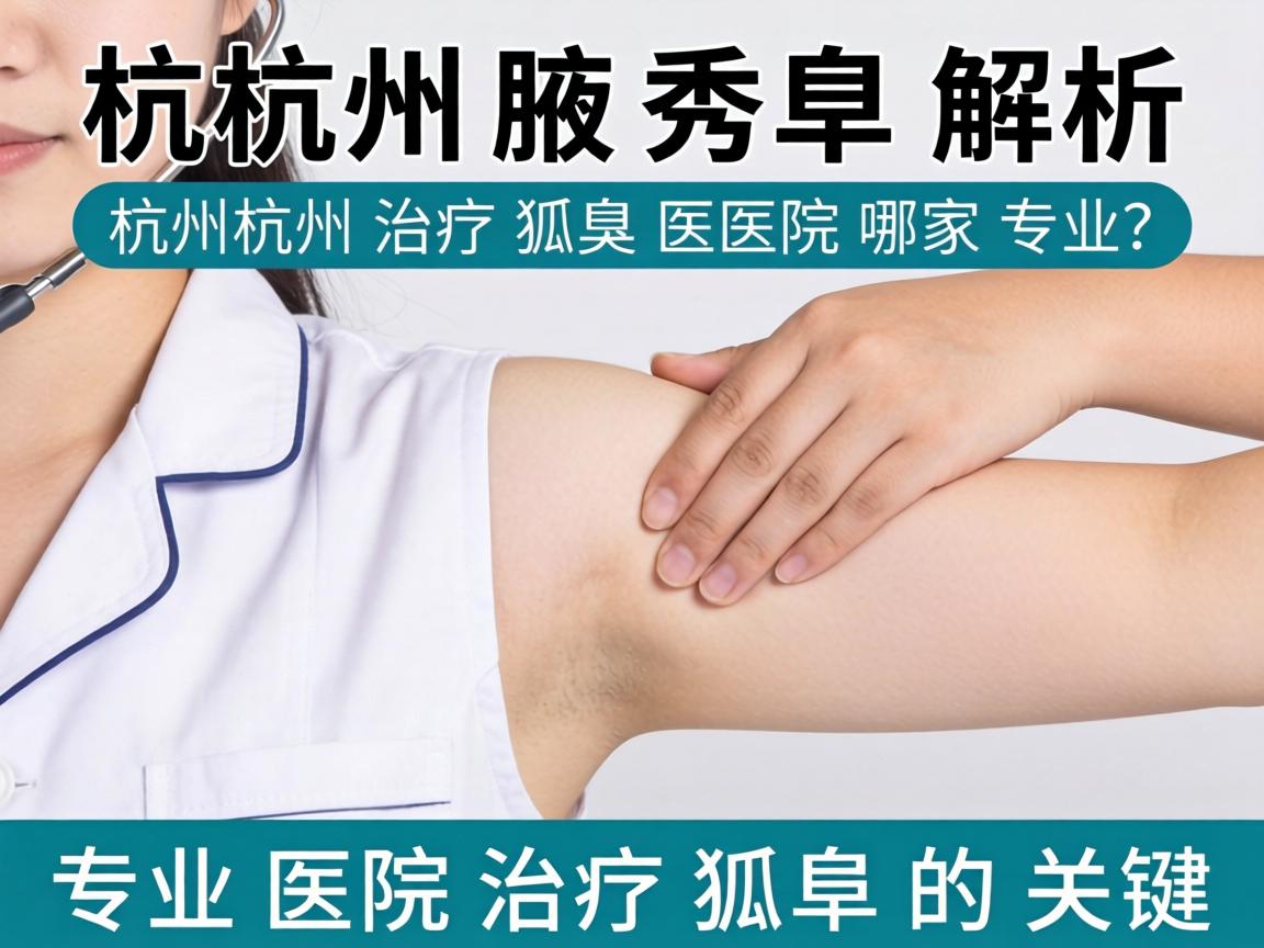 杭州腋秀解析，杭州治疗狐臭医院哪家专业？专业医院治疗狐臭的关键