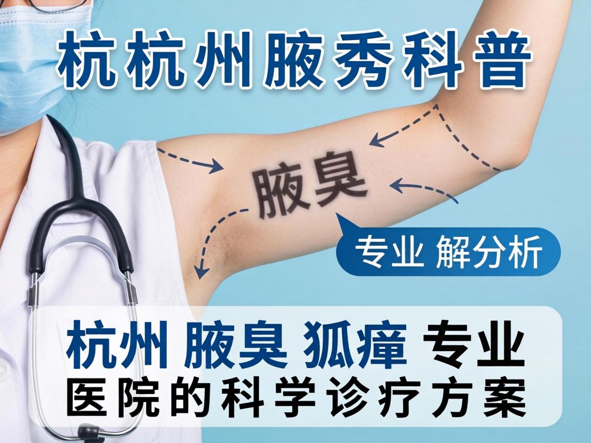 杭州腋秀科普，专业解析杭州腋臭狐臭专业医院的科学诊疗方案