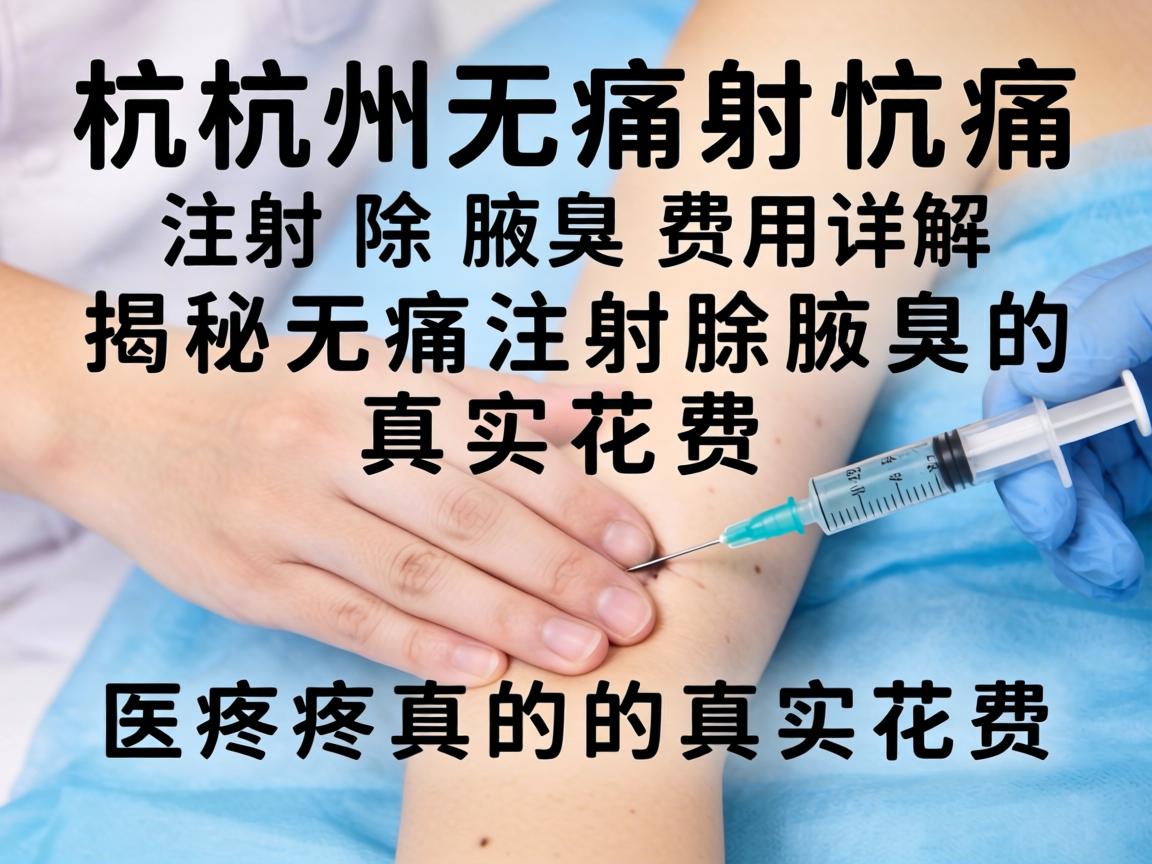 杭州无痛注射除腋臭费用详解，揭秘无痛注射除腋臭的真实花费