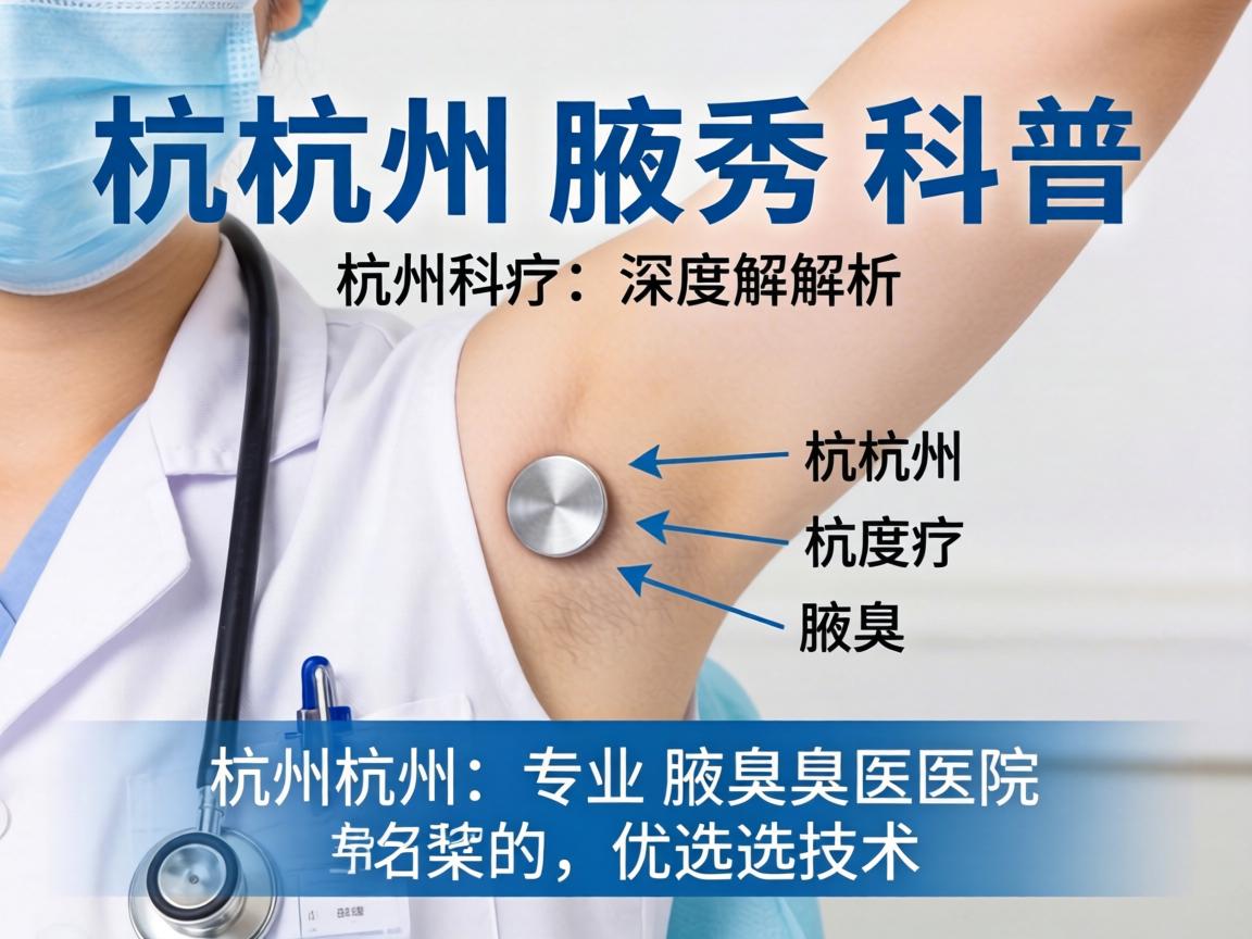 杭州腋秀科普，深度解析杭州专业腋臭医院的优选技术