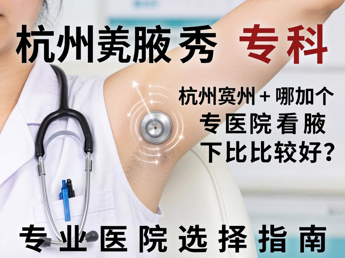 杭州腋秀专科解析，杭州哪个医院看腋下比较好，专业医院选择指南