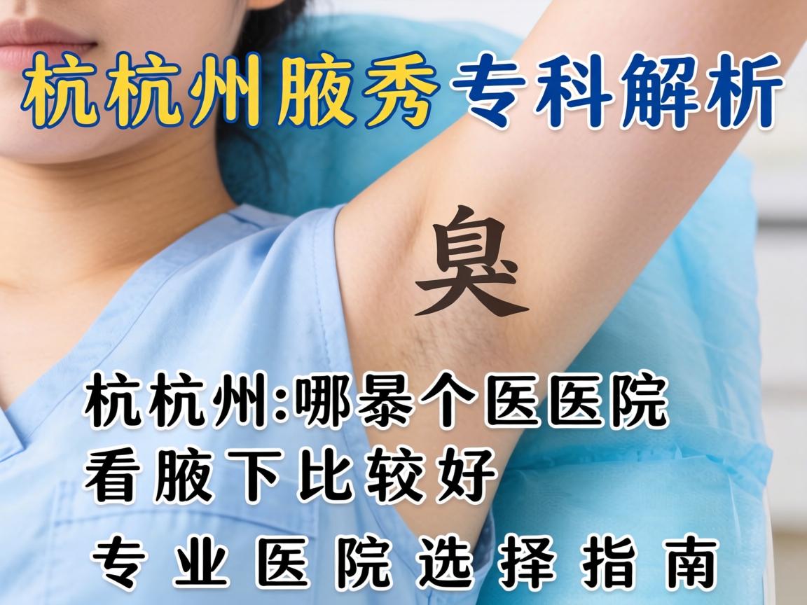 杭州腋秀专科解析，杭州哪个医院看腋下比较好，专业医院选择指南