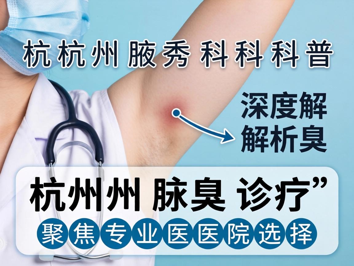 杭州腋秀科普，深度解析杭州腋臭诊疗，聚焦专业医院选择