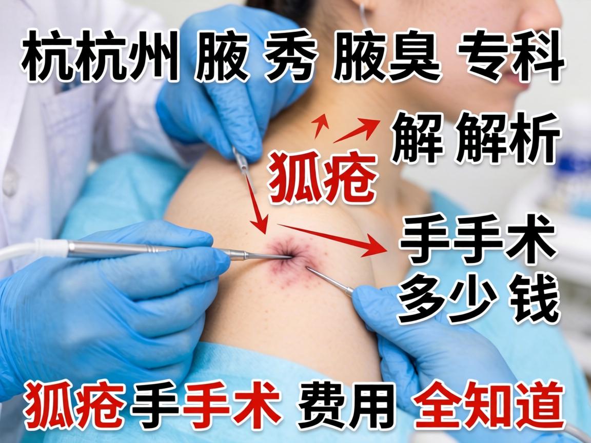 杭州腋秀腋臭专科解析，狐臭手术多少钱，狐臭手术费用全知道