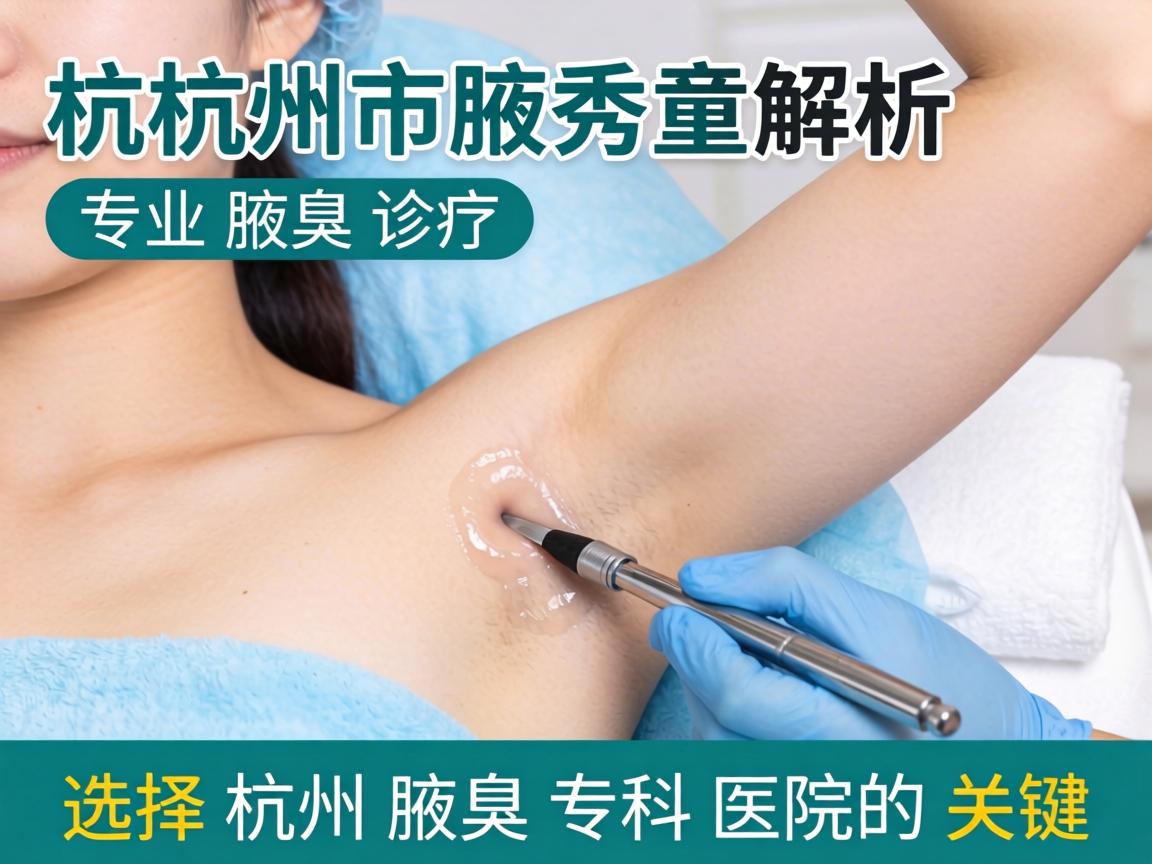 杭州腋秀解析，专业腋臭诊疗，选择杭州腋臭专科医院的关键