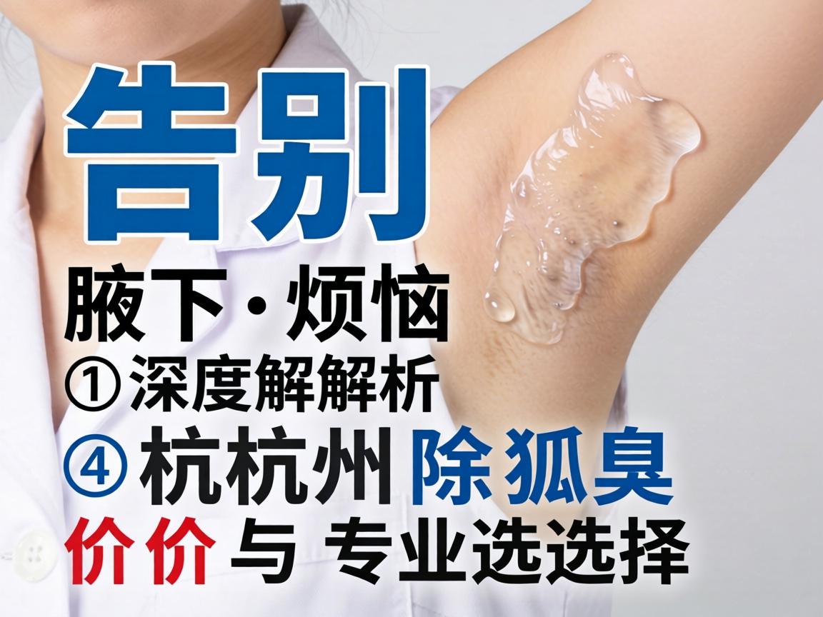 告别腋下烦恼，深度解析杭州除狐臭价格与专业选择