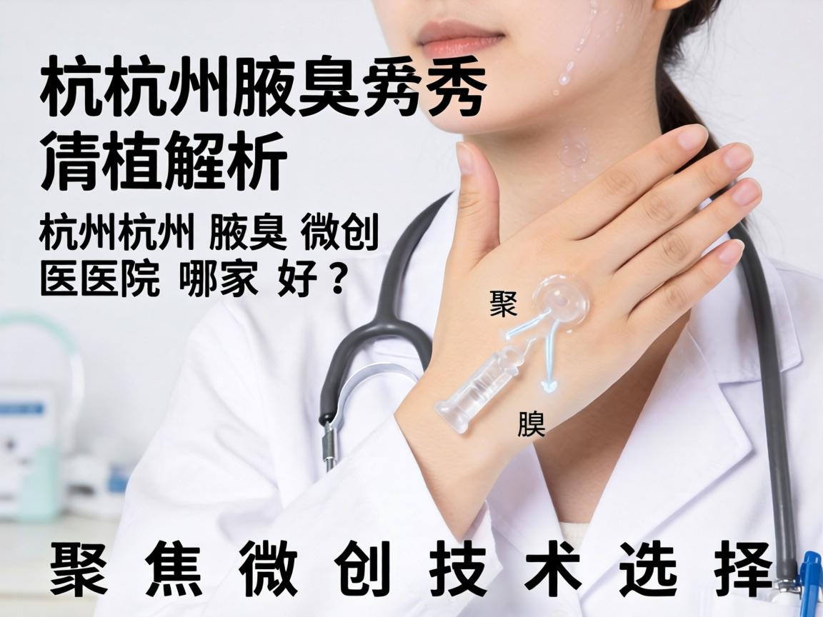 杭州腋秀解析,杭州腋臭微创医院哪家好?聚焦微创技术选择 杭州腋秀解析,杭州腋臭微创医院哪家好?聚焦微创技术选择
