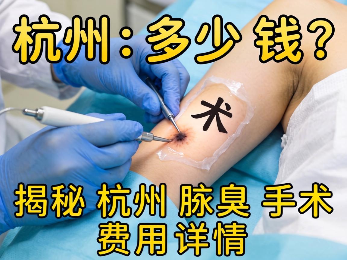 杭州腋臭手术多少钱？揭秘杭州腋臭手术费用详情