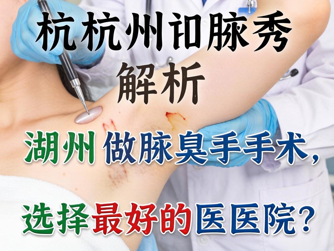 杭州腋秀解析，在湖州做腋臭手术，如何选择最好的医院？