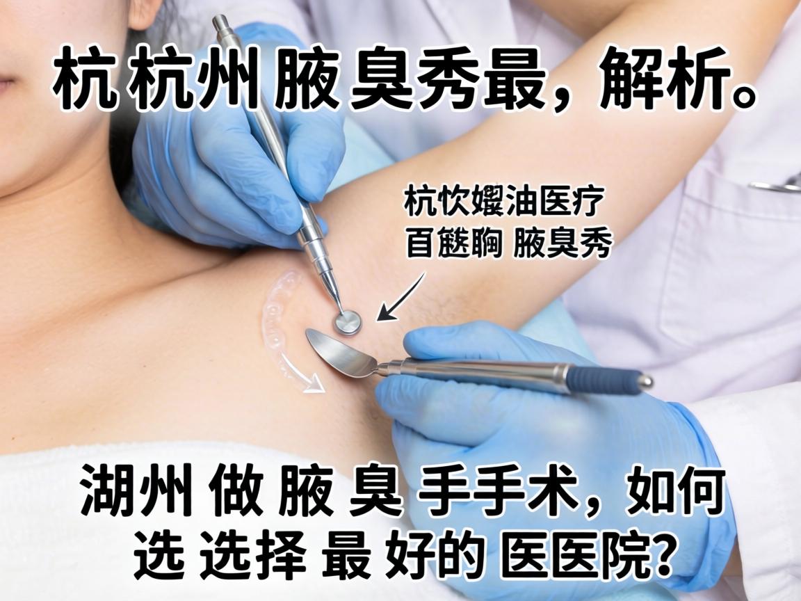 杭州腋秀解析，在湖州做腋臭手术，如何选择最好的医院？