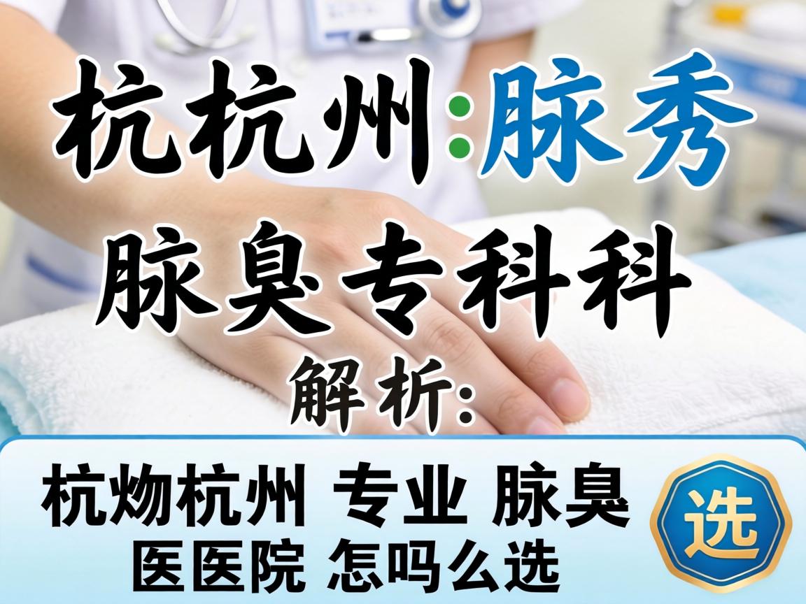 杭州腋秀腋臭专科解析，杭州专业腋臭医院怎么选