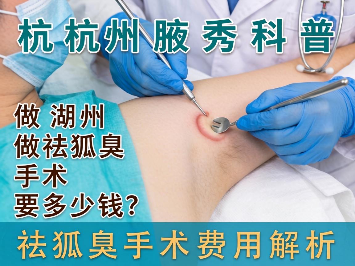 杭州腋秀科普，在湖州做祛狐臭手术要多少钱？祛狐臭手术费用解析