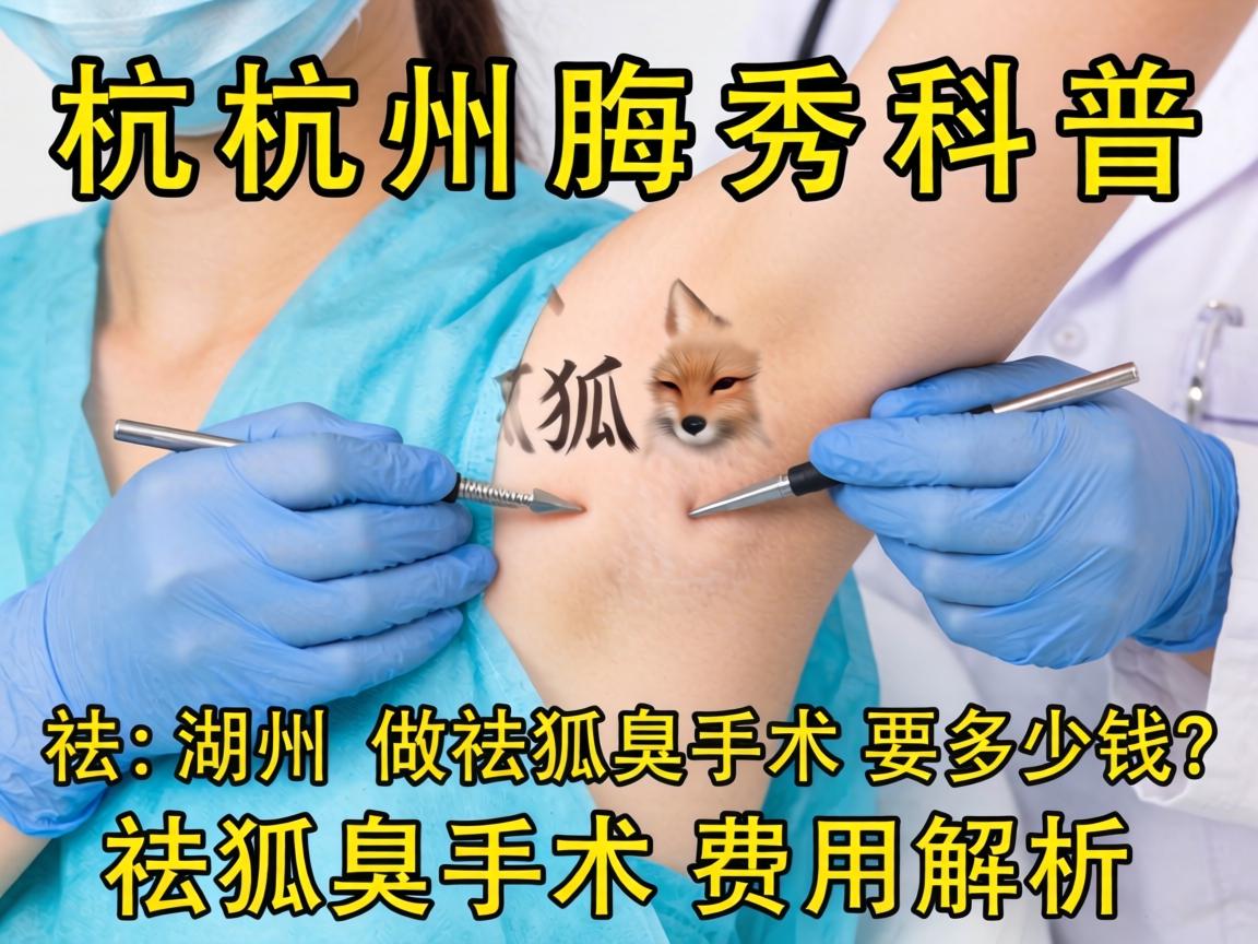杭州腋秀科普，在湖州做祛狐臭手术要多少钱？祛狐臭手术费用解析