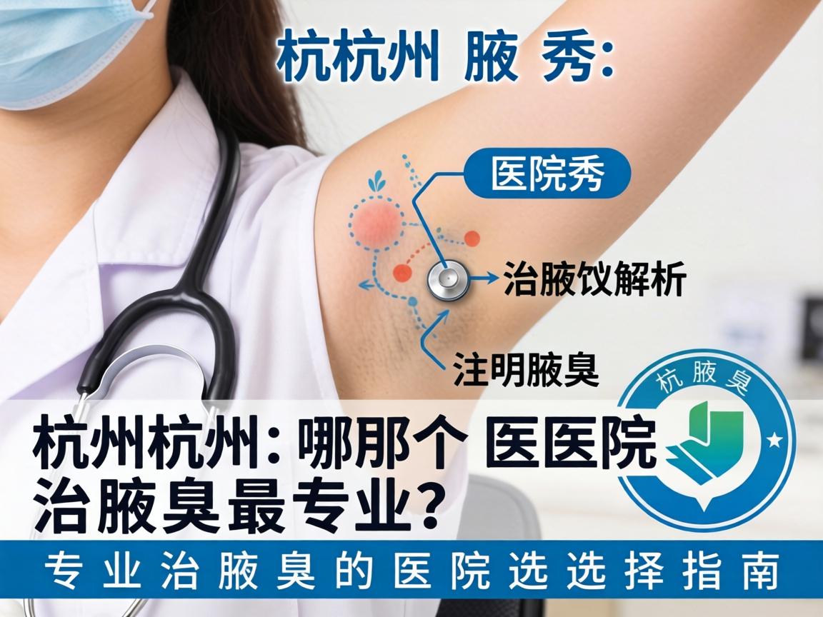 杭州腋秀解析,杭州哪个医院治腋臭最专业?专业治腋臭的医院选择指南 杭州腋秀解析,杭州哪个医院治腋臭最专业?专业治腋臭的医院选择指南