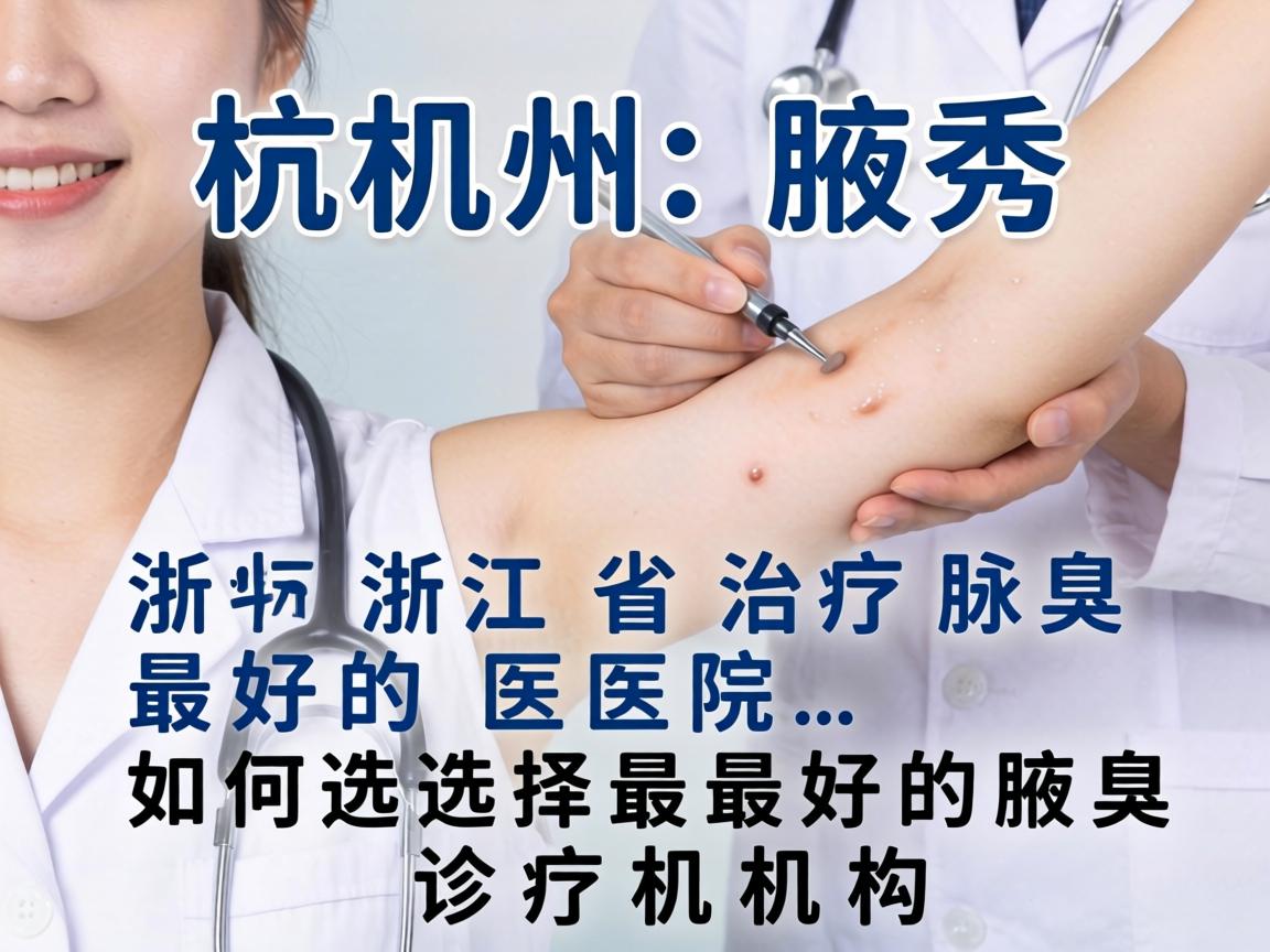 杭州腋秀解析，浙江省治疗腋臭最好的医院，如何选择最好的腋臭诊疗机构
