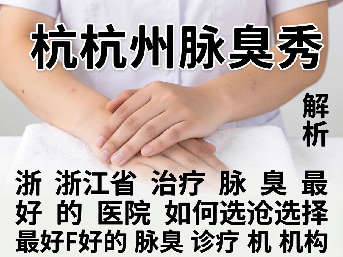 杭州腋秀解析，浙江省治疗腋臭最好的医院，如何选择最好的腋臭诊疗机构