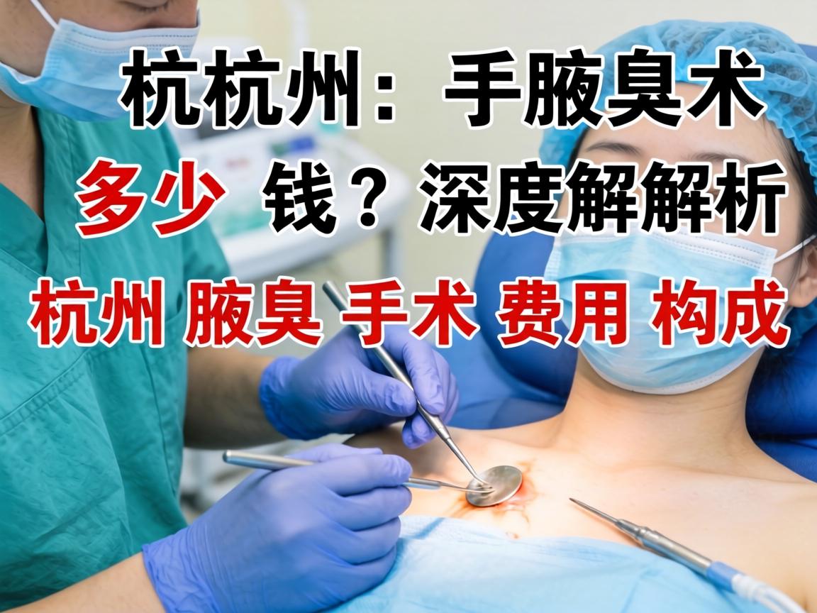 杭州腋臭手术多少钱？深度解析杭州腋臭手术费用构成