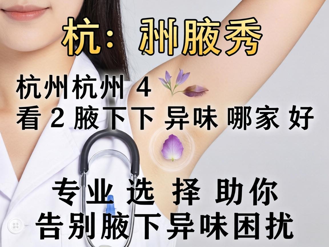 杭州腋秀解析，杭州看腋下异味哪家好，专业选择助你告别腋下异味困扰