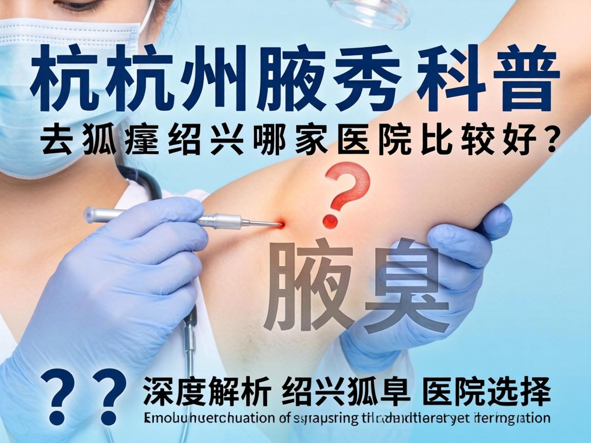 杭州腋秀科普，去狐臭绍兴哪家医院比较好？深度解析绍兴狐臭医院选择
