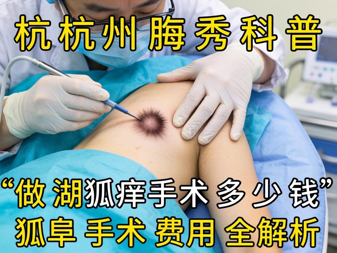 杭州腋秀科普，在湖州做狐臭手术多少钱，狐臭手术费用全解析