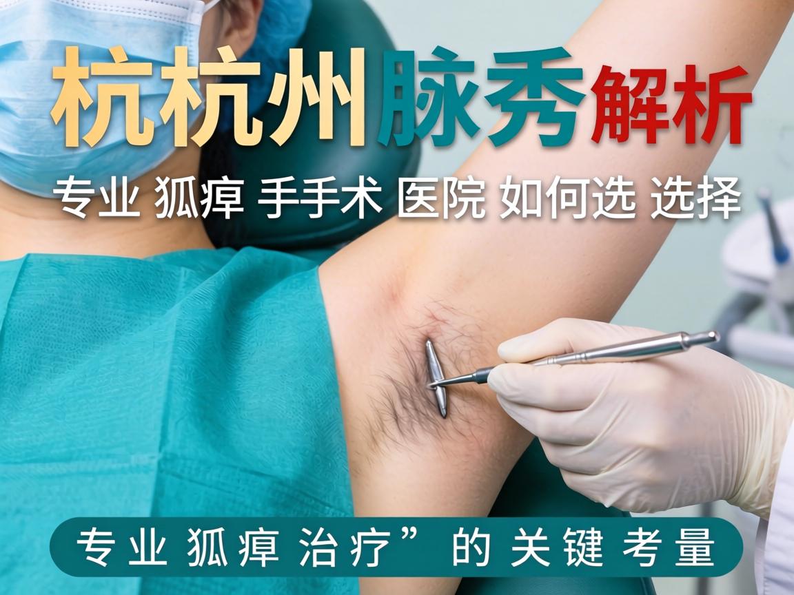 杭州腋秀解析，专业狐臭手术医院如何选择，专业狐臭治疗的关键考量