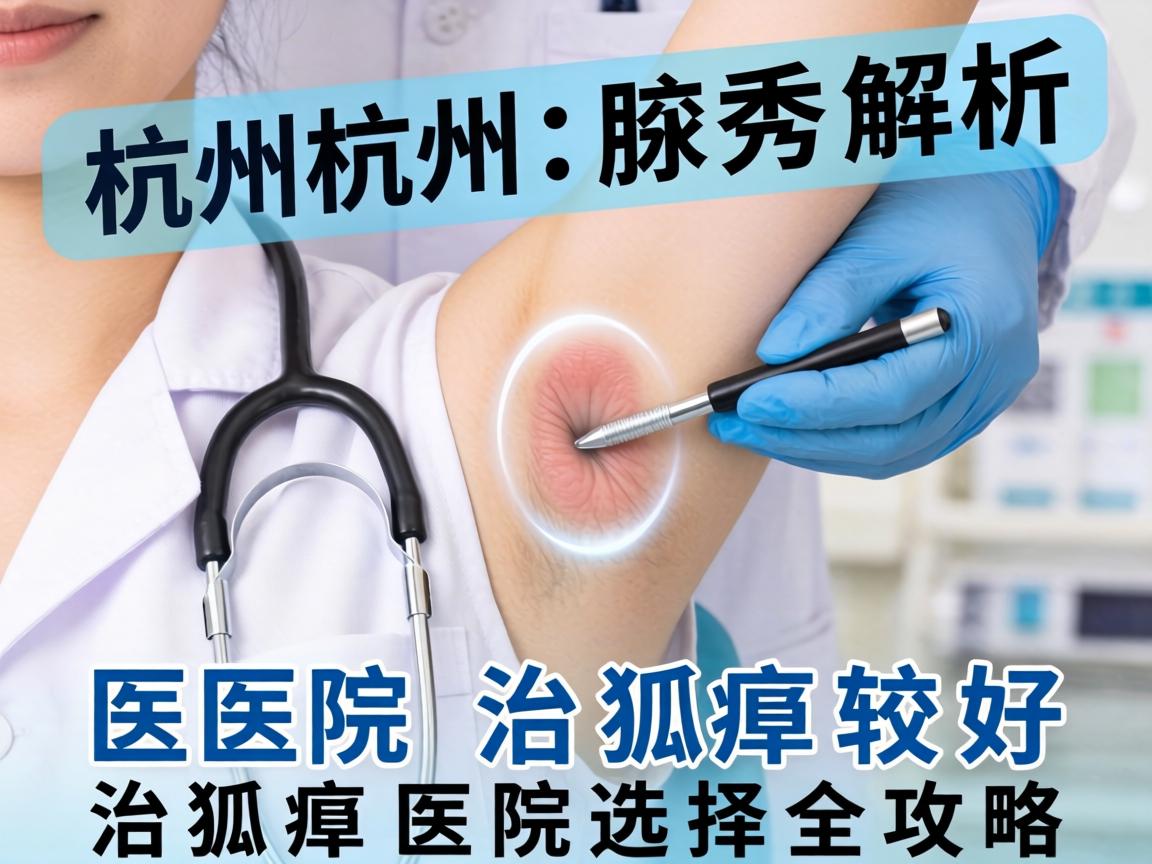 杭州腋秀解析，在杭州哪个医院治狐臭较好，治狐臭医院选择全攻略