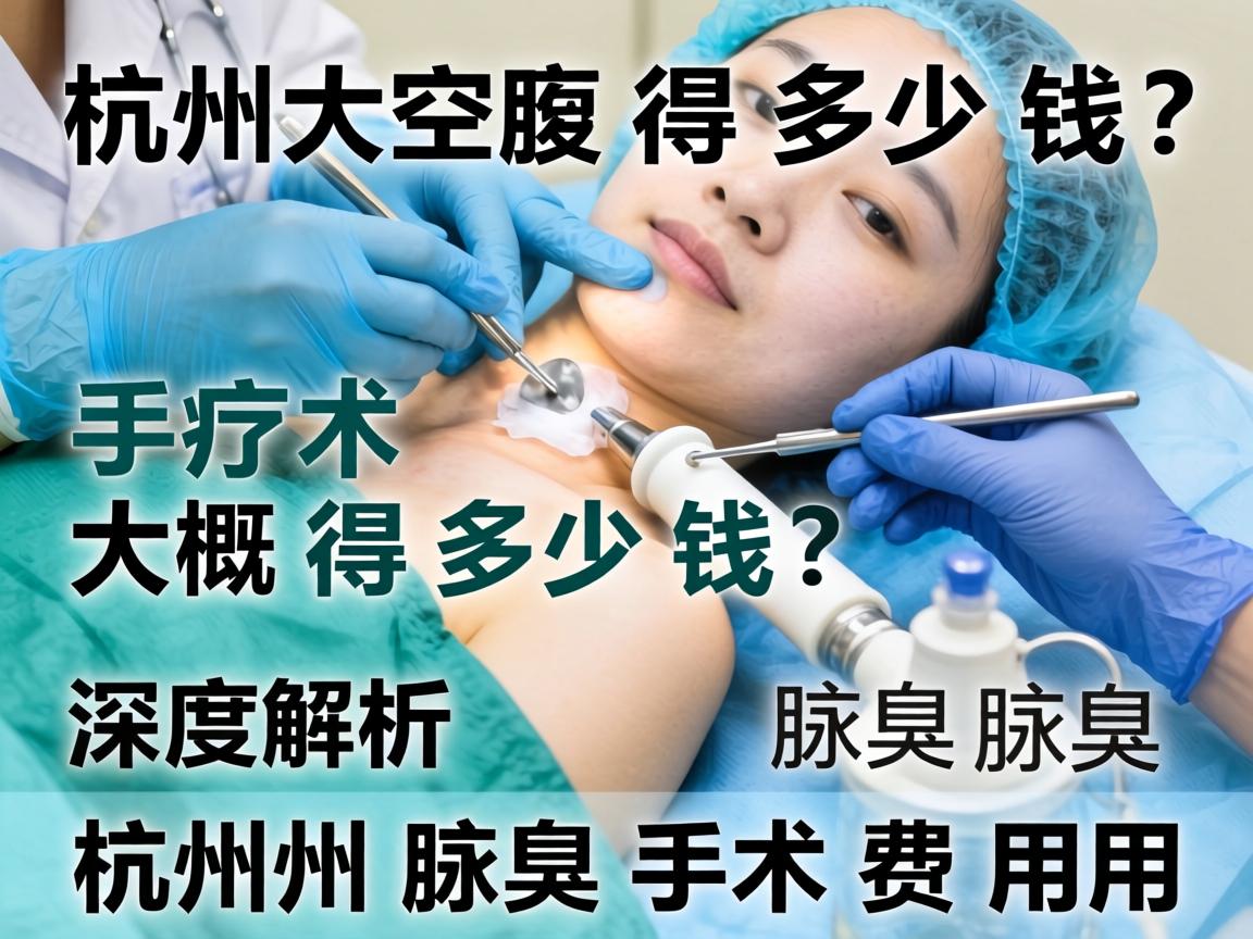 杭州腋臭手术大概得多少钱？深度解析杭州腋臭手术费用