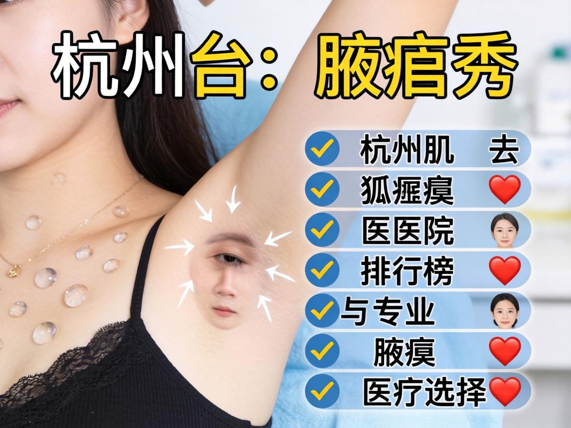 杭州腋秀解析，杭州去狐臭医院排行榜与专业腋臭医疗选择