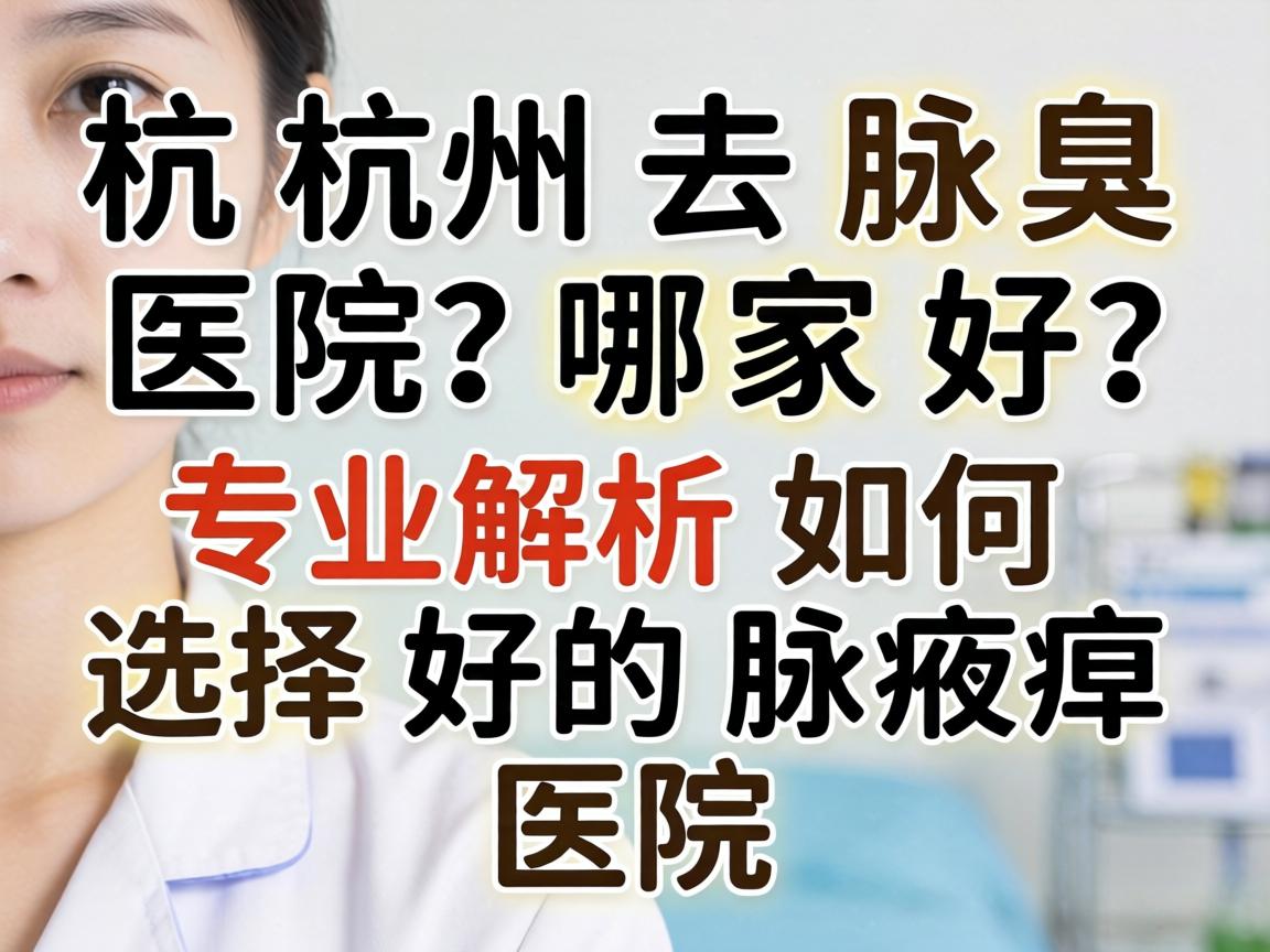 杭州去腋臭医院哪家好？专业解析如何选择好的腋臭医院