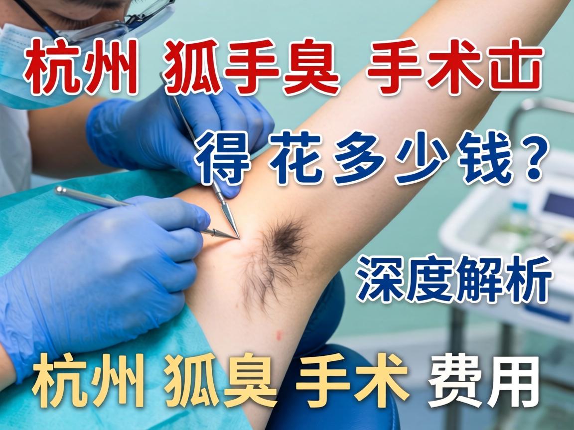 杭州狐臭手术得花多少钱？深度解析杭州狐臭手术费用