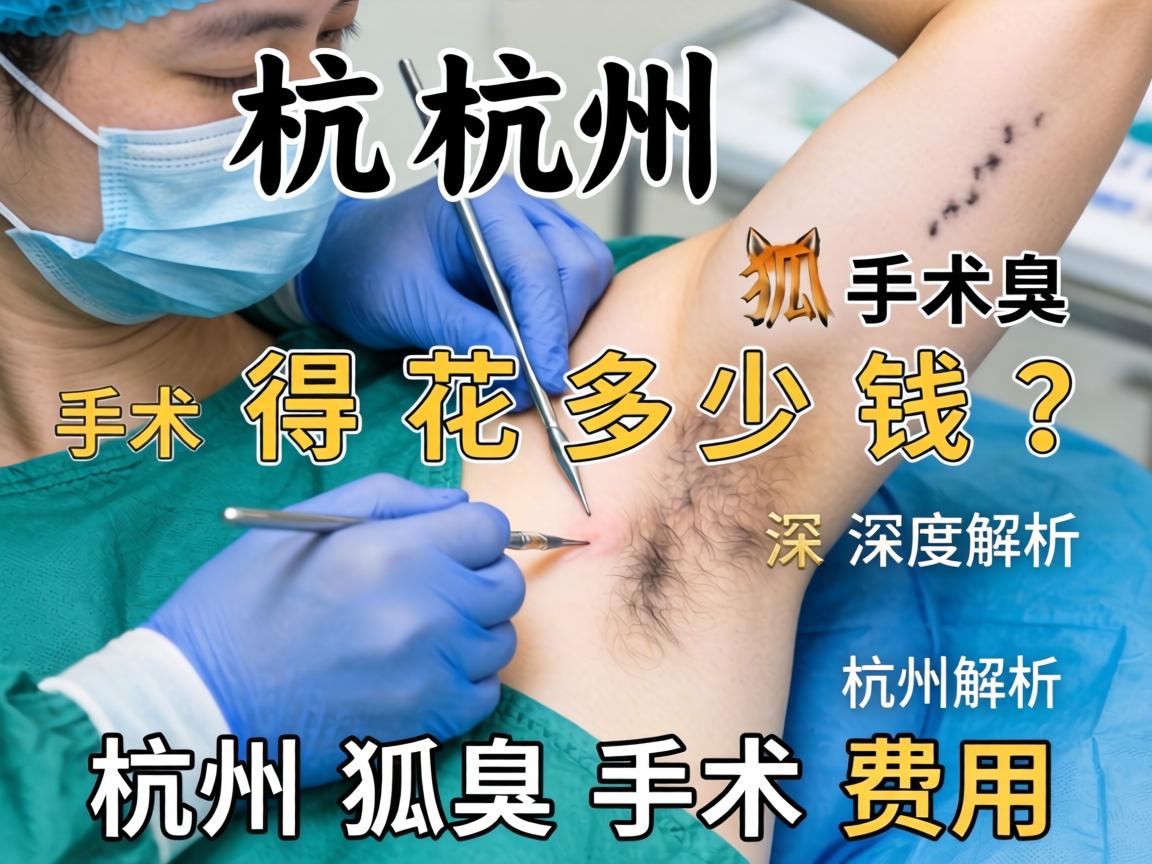 杭州狐臭手术得花多少钱？深度解析杭州狐臭手术费用