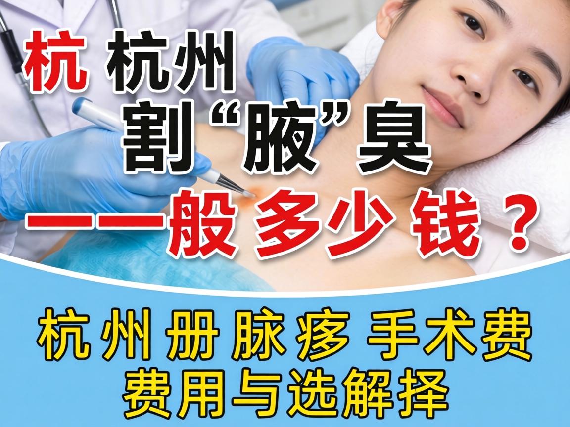 杭州割腋臭一般多少钱？详解杭州腋臭手术费用与选择