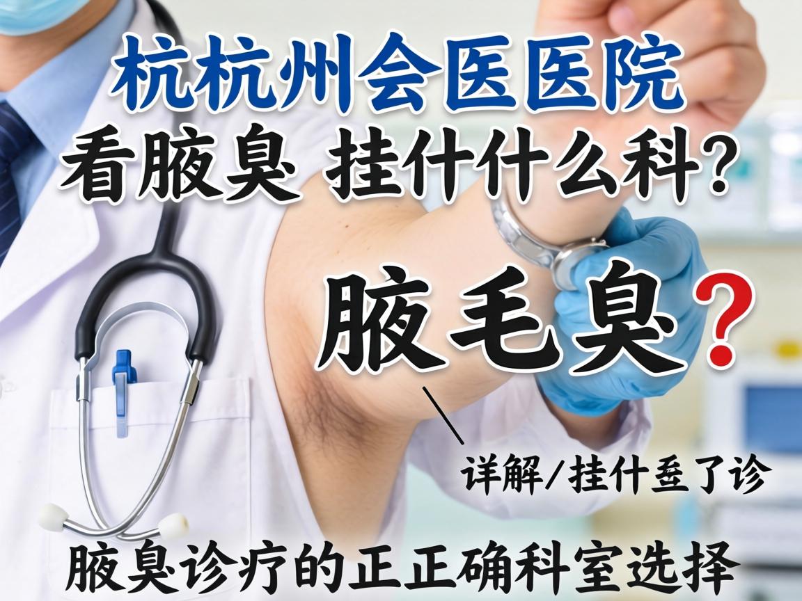 杭州医院看腋臭挂什么科？详解腋臭诊疗的正确科室选择
